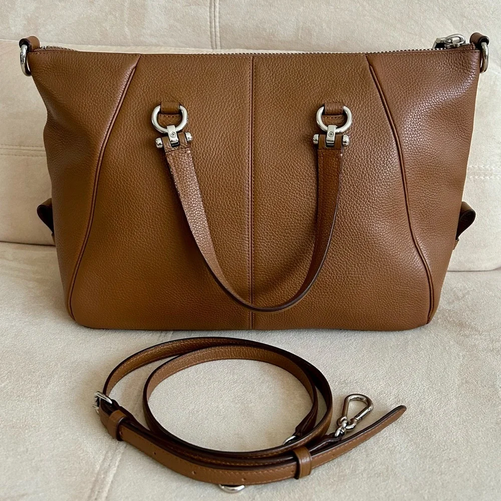 Coach Classy Leather Large Carryall, Tote, Work Bag, Crossbody, Vacation Bag - Picture 5 of 16